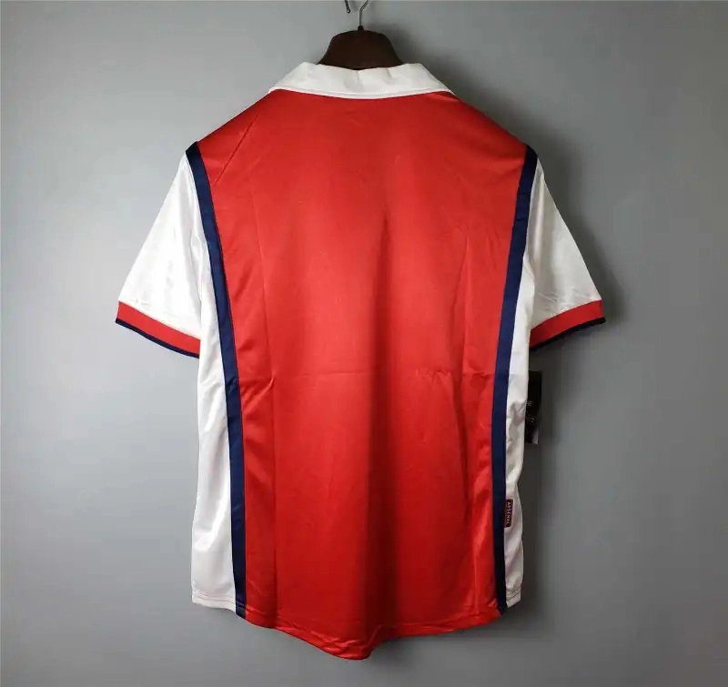Arsenal Soccer Retro Jersey Home Custom Shirt 1998-99
