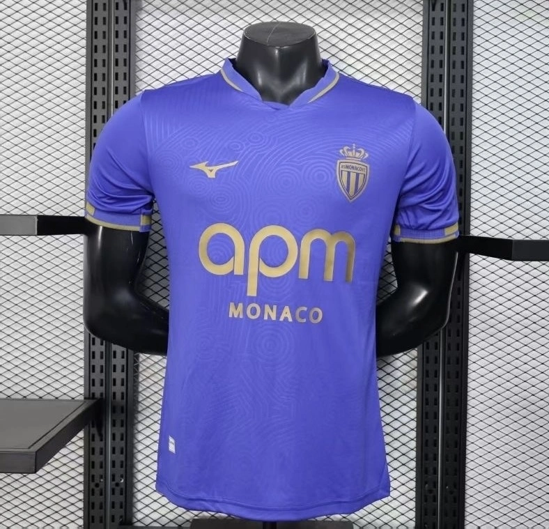 AS Monaco Authentic Soccer Jersey Away Shirt 2025/26