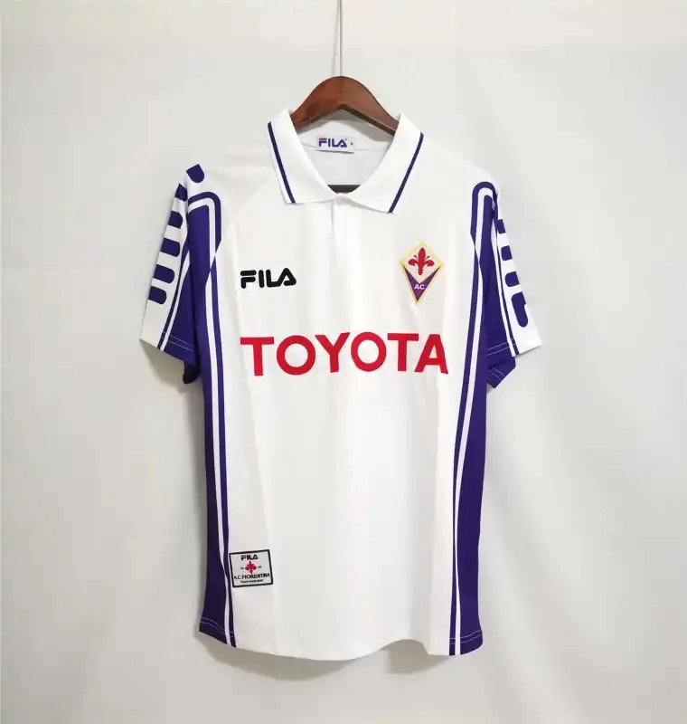 Fiorentina Retro Soccer Jersey Away Custom Shirt 1999/00