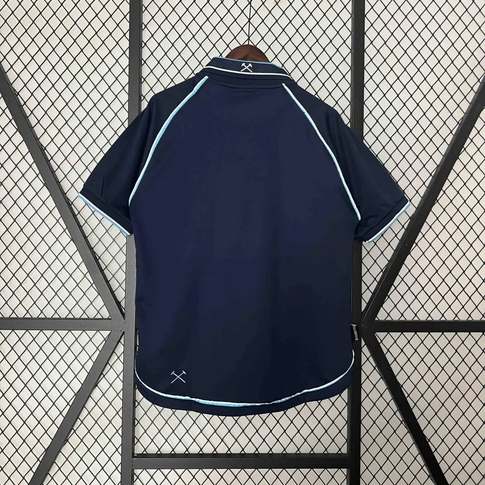 West Ham United Retro Football Jersey Third Away Custom Shirt 1999/01