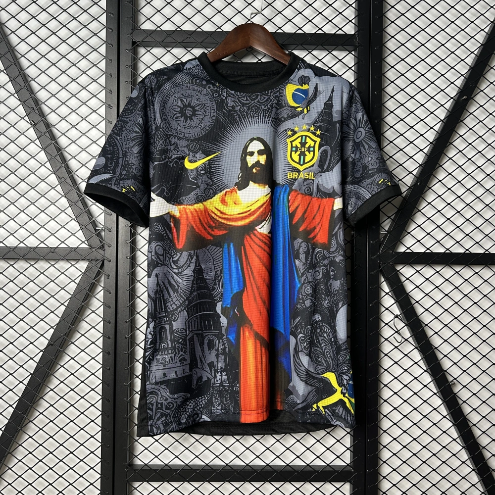 Brazil Soccer Jersey Jesus Special Edition Custom Shirt 2025