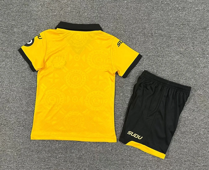 Wolves Football Jersey Home Kids Kit Jersey+Shorts 2025/26