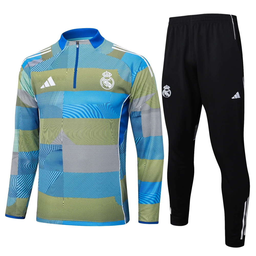 Real Madrid Training Kit (Sweatshirt+Pants) Green 2025/26