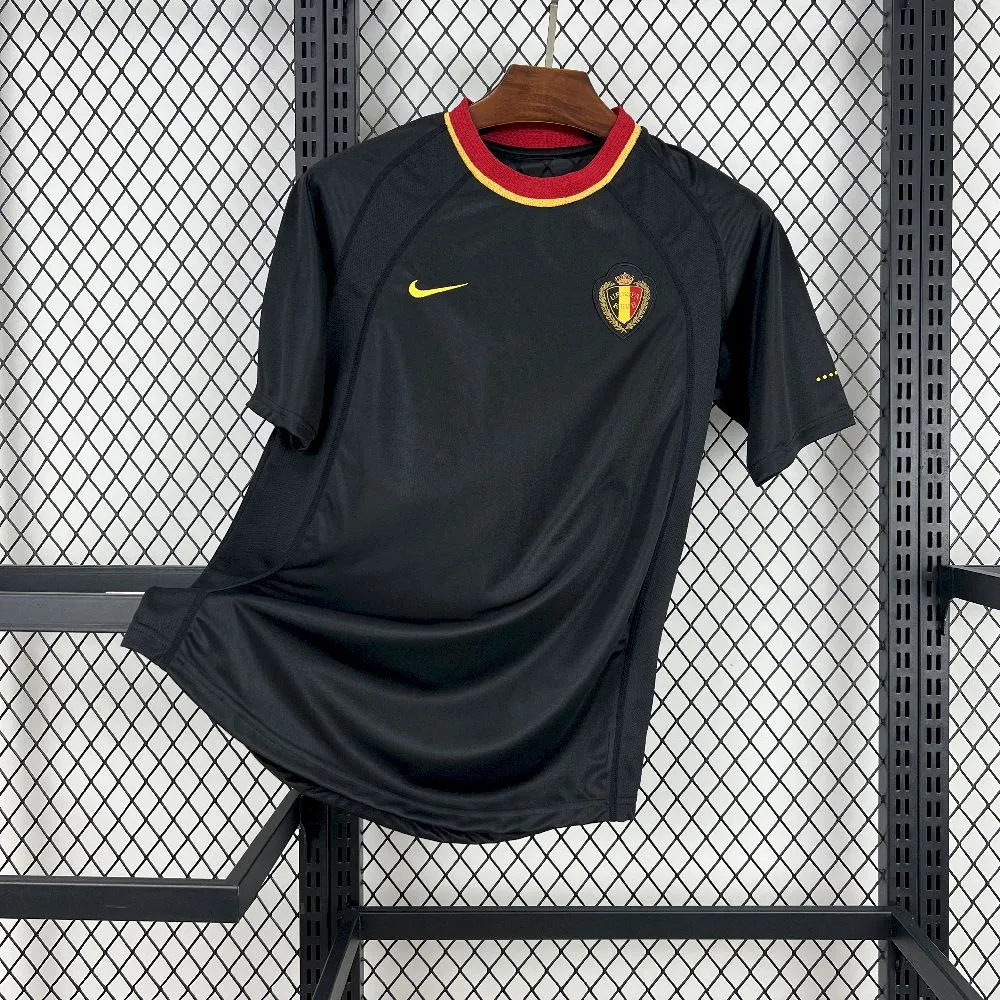 Belgium Retro Soccer Jersey Away Custom Shirt 2000