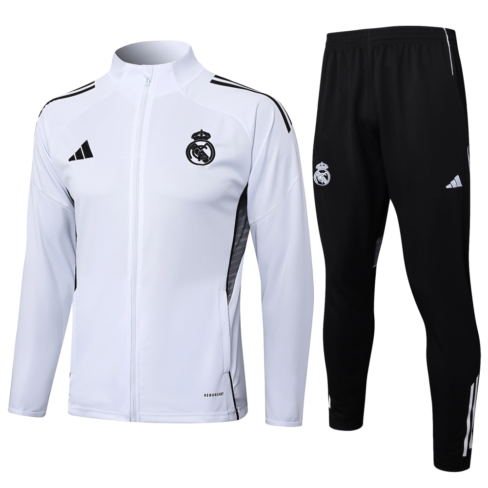 Real Madrid Training Kit (Jacket+Pants) White 2025/26