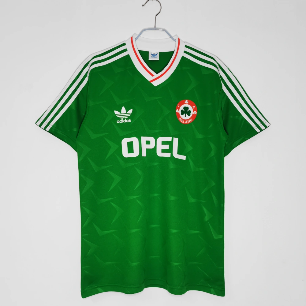 Ireland Retro Soccer Jersey Home Custom Shirt 1990