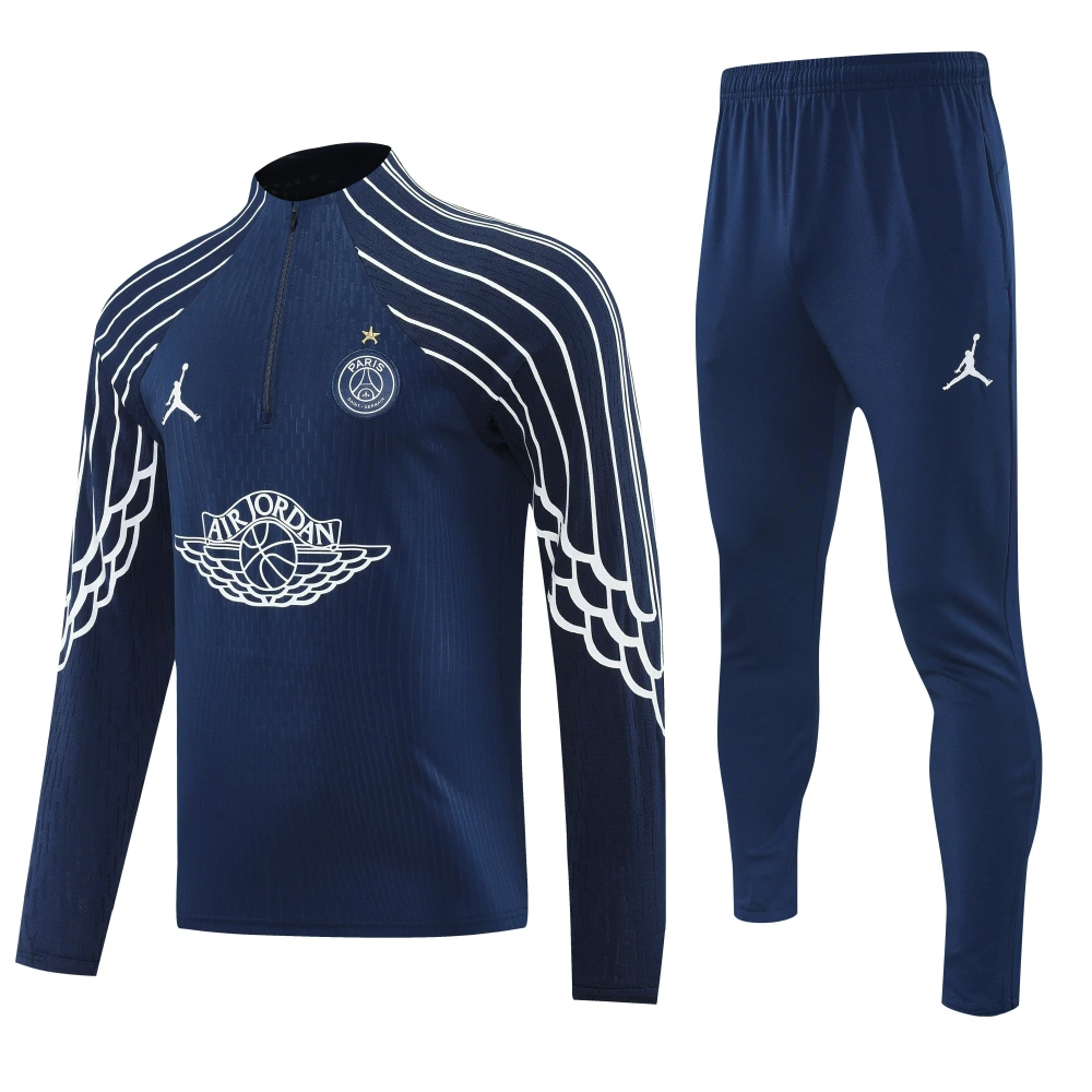 PSG Authentic Training Kit (Sweatshirt+Pants) Navy 2025/26 - Player Version (With Star)