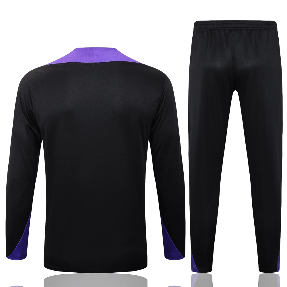 Barcelona Training Kit (Sweatshirt+Pants) Black&Purple 2025/26