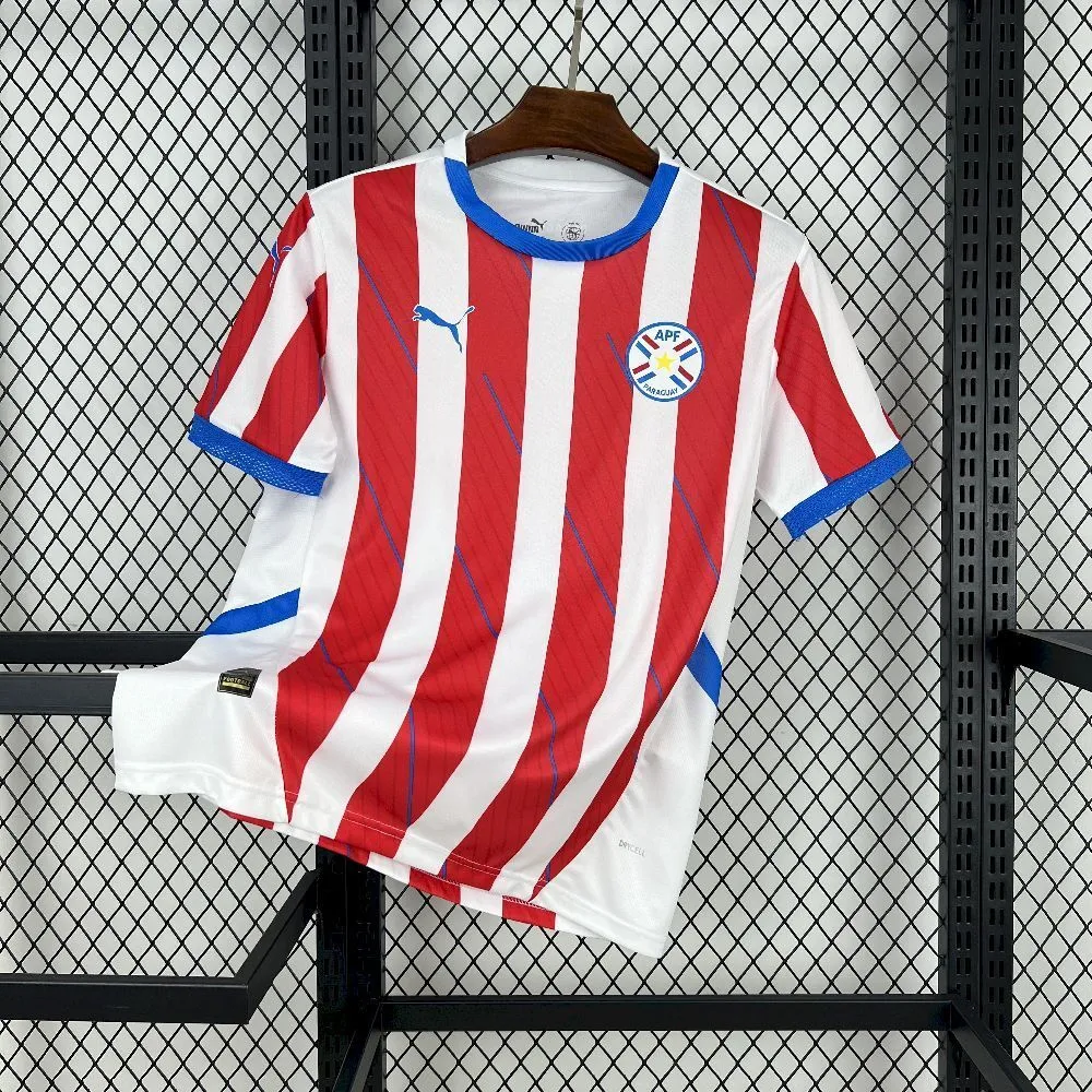 Paraguay Soccer Jersey Home Custom Shirt 2024