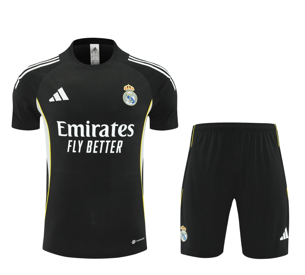 Real Madrid Training Jersey Kit Black 2025/26