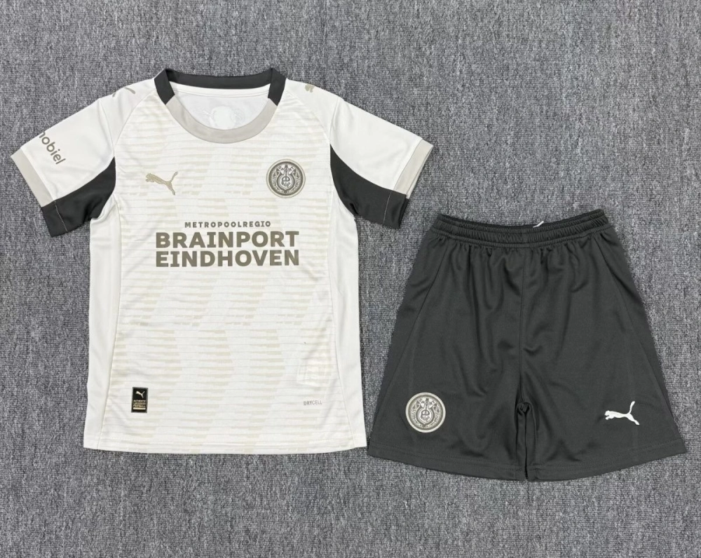 PSV Eindhoven Football Jersey Third Away Kids Kit Jersey+Shorts 2025/26