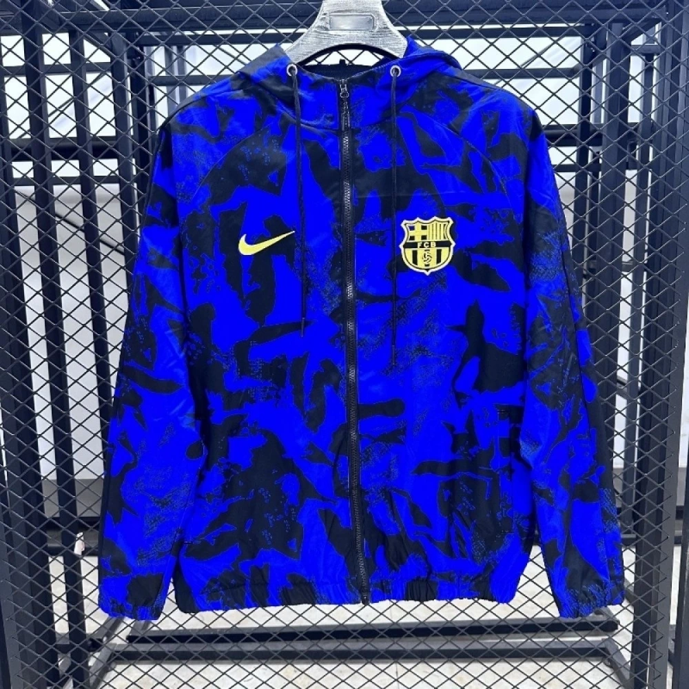 Barcelona Windbreaker Jacket Blue 2025/26