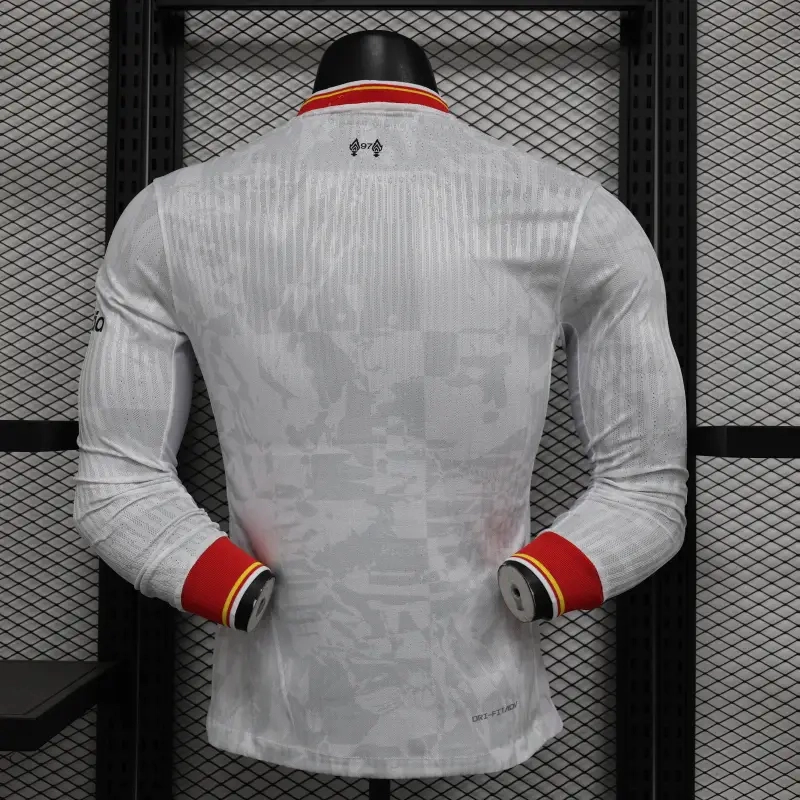 Liverpool Authentic Football Jersey Third Away Long Sleeve Shirt 2024/25