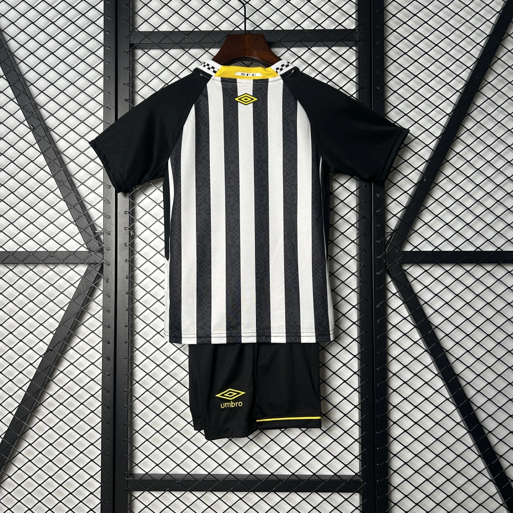 Santos FC Soccer Jersey Away Kids Kit Jersey+Shorts 2025