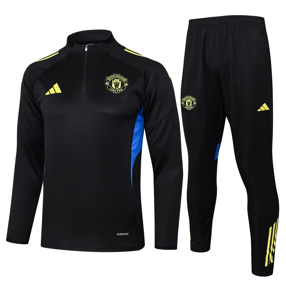 Manchester United Training Kit (Sweatshirt+Pants) Black 2025/26