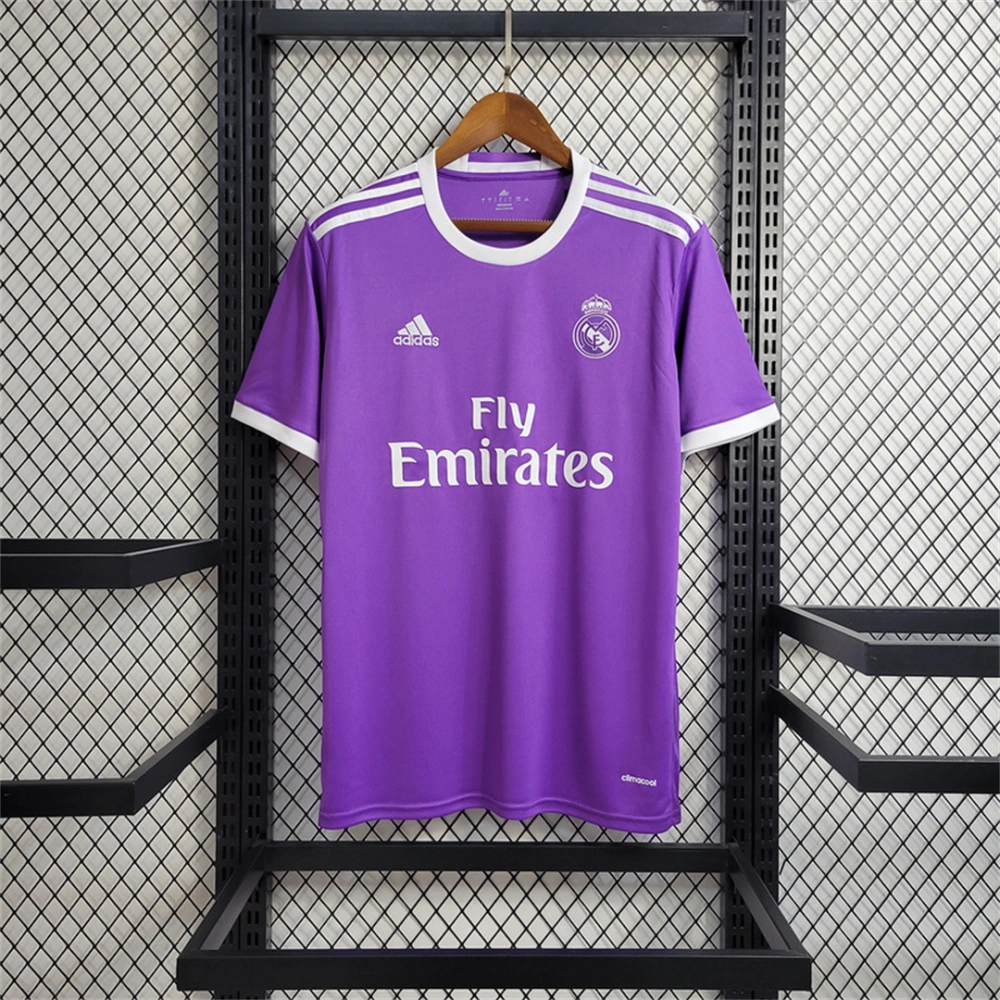 SERGIO RAMOS #4 Real Madrid Retro Jersey Away Soccer Shirt 2016/17