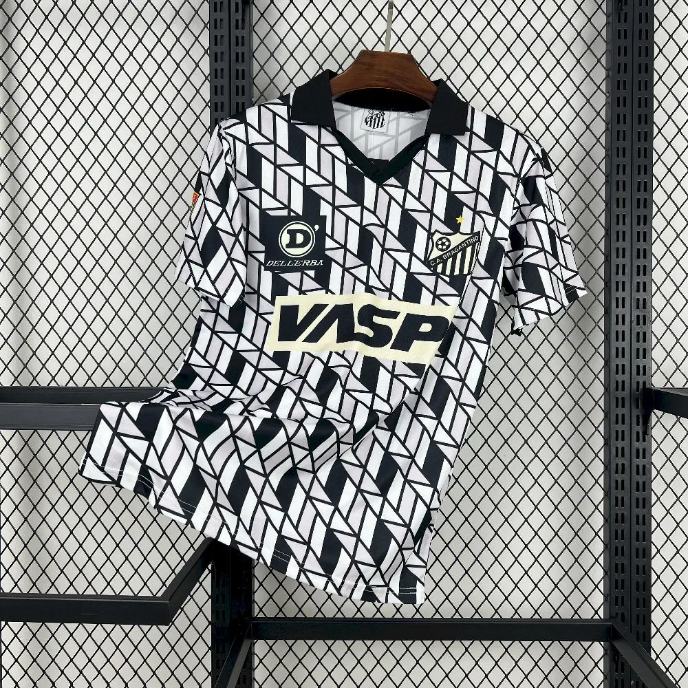 Santos FC Retro Soccer Jersey Away Custom Shirt 1990-91