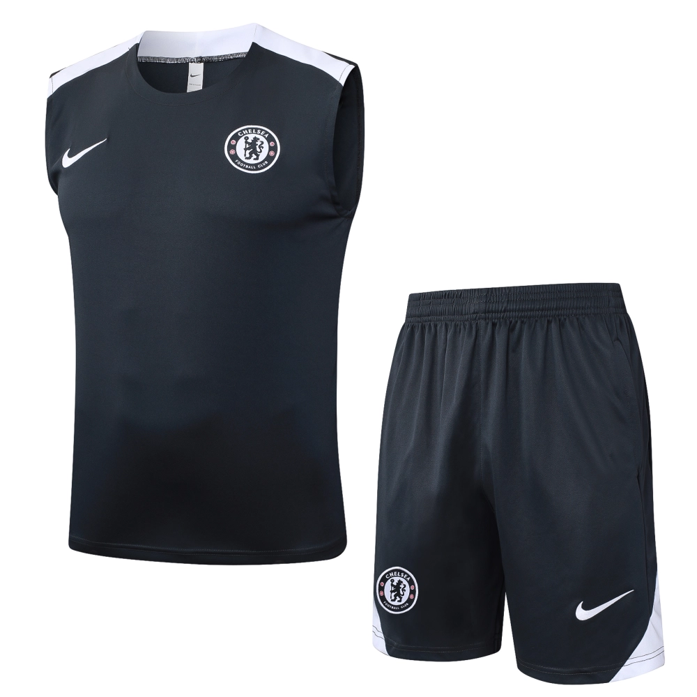 Chelsea Sleeveless Training Kit Gray 2025/26
