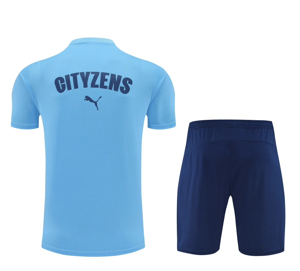 Manchester City Training Jersey Kit Blue 2025/26