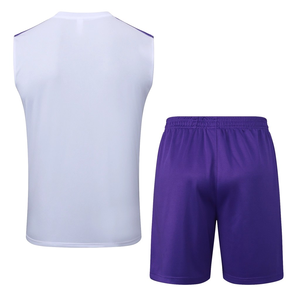 Real Madrid Sleeveless Training Kit White&Purple 2025/26