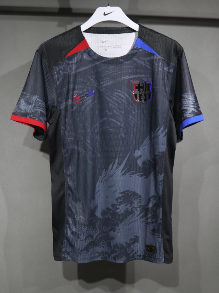 Barcelona Authentic Soccer Jersey Black Dragon Special Edition Shirt 2025/26