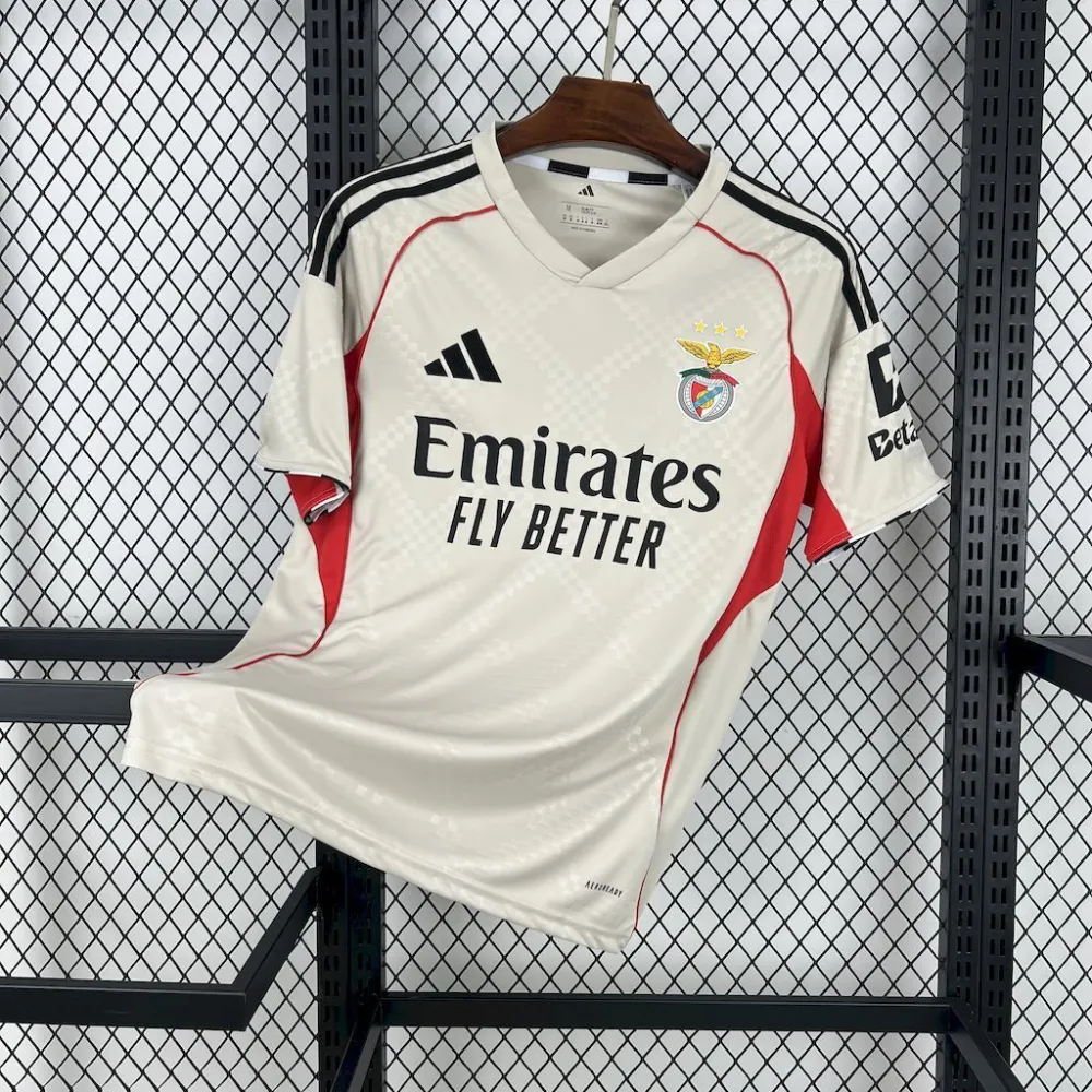 Benfica Soccer Jersey Away Custom Shirt 2025/26