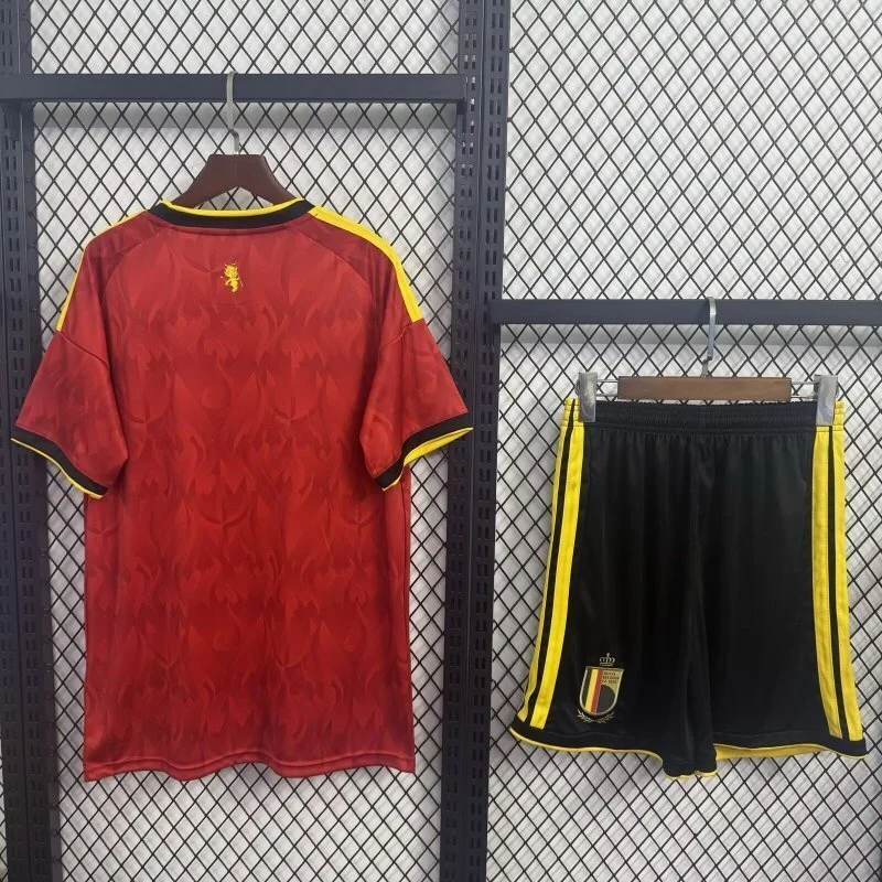 Belgium Soccer Jersey Home Kids Kit Jersey+Shorts World Cup 2026