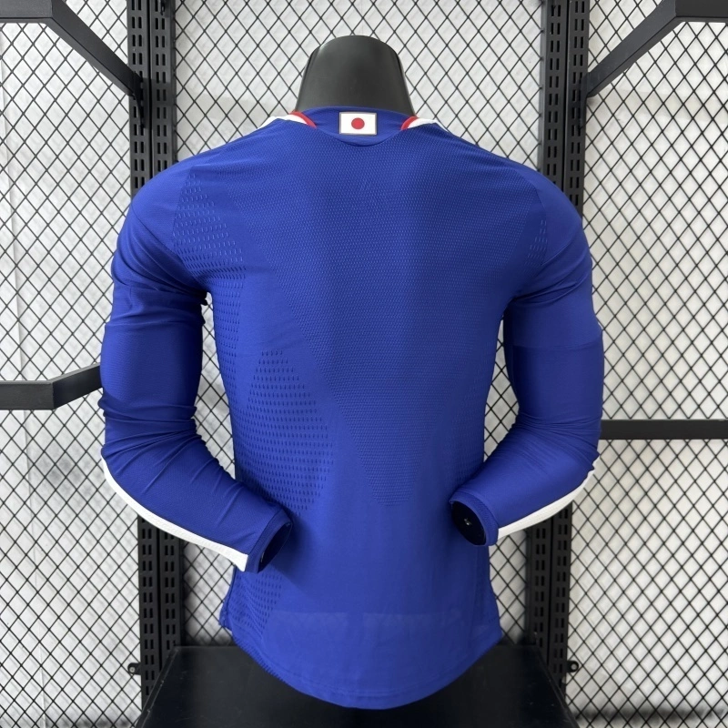 Japan Authentic Soccer Jersey Home Long Sleeve Shirt World Cup 2026