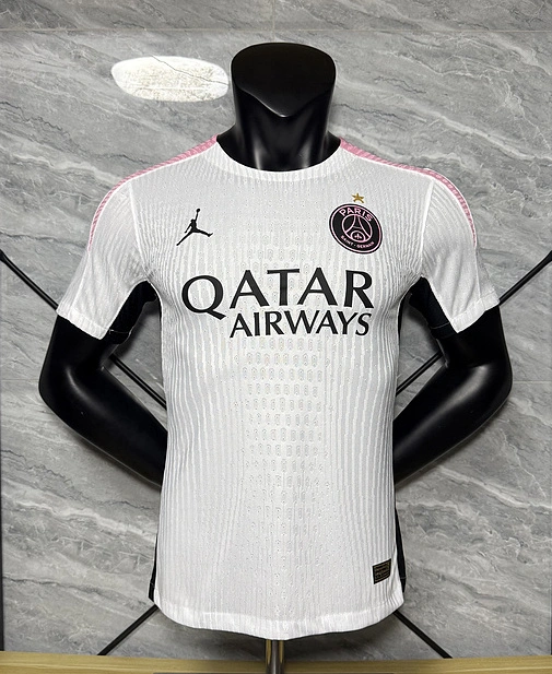 Authentic Soccer Jersey PSG White Training Shirt 2025/26