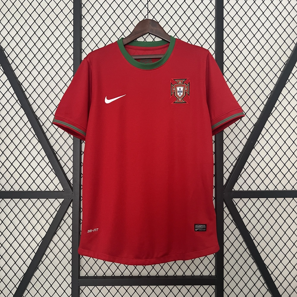 Portugal Retro Soccer Jersey Home Custom Shirt 2012
