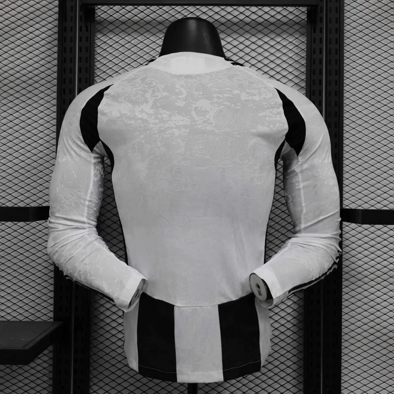 Juventus Authentic Soccer Jersey Home Long Sleeve Shirt 2024/25