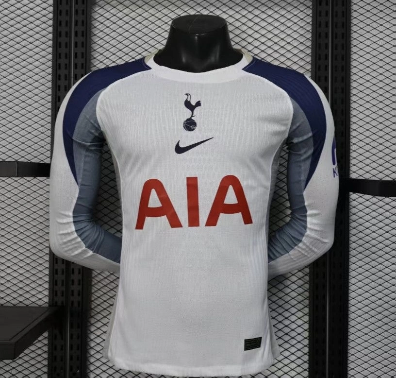Tottenham Hotspur Authentic Football Jersey Home Long Sleeves Shirt 2025/26