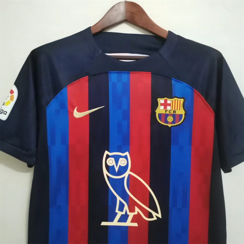 Barcelona Home Owl Version Soccer Jersey Custom Shirt 2022/23