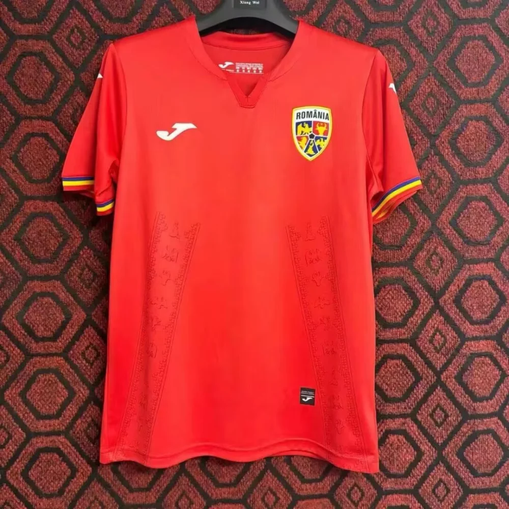 Romania Soccer Jersey Away Custom Shirt EURO 2024