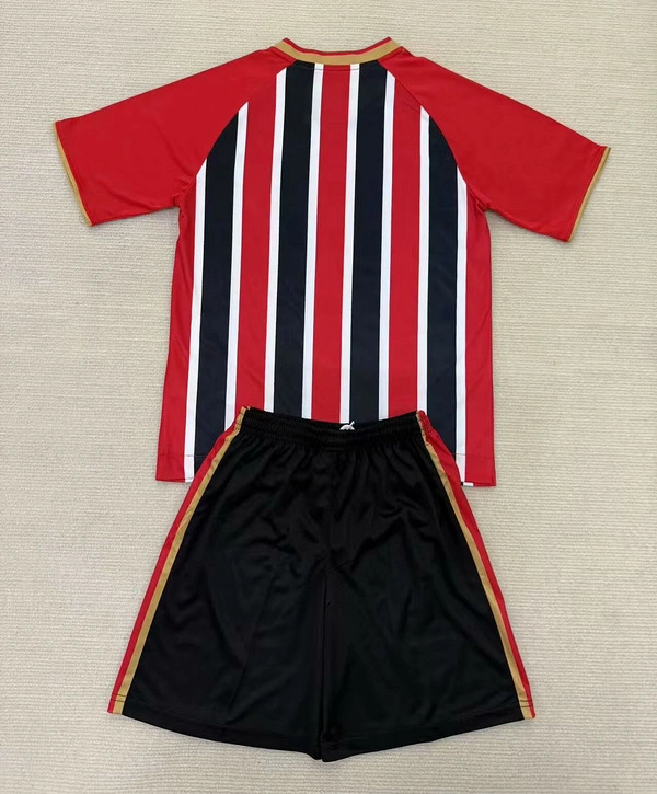 Sao Paulo FC Soccer Jersey Away Kids Kit Jersey+Shorts 2025 - Without Sponsor