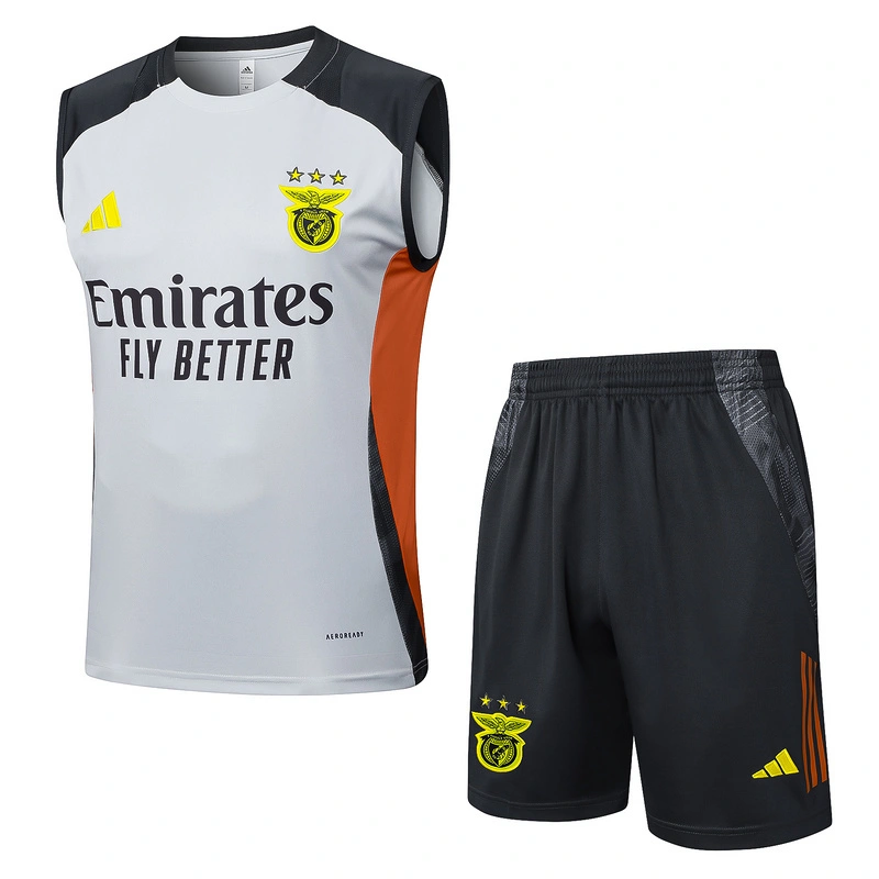 Benfica Sleeveless Training Kit Grey 2025/26