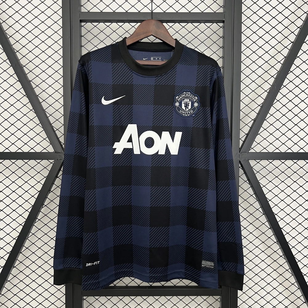 Manchester United Retro Away Long Sleeve Football Jersey Shirt 2013/14