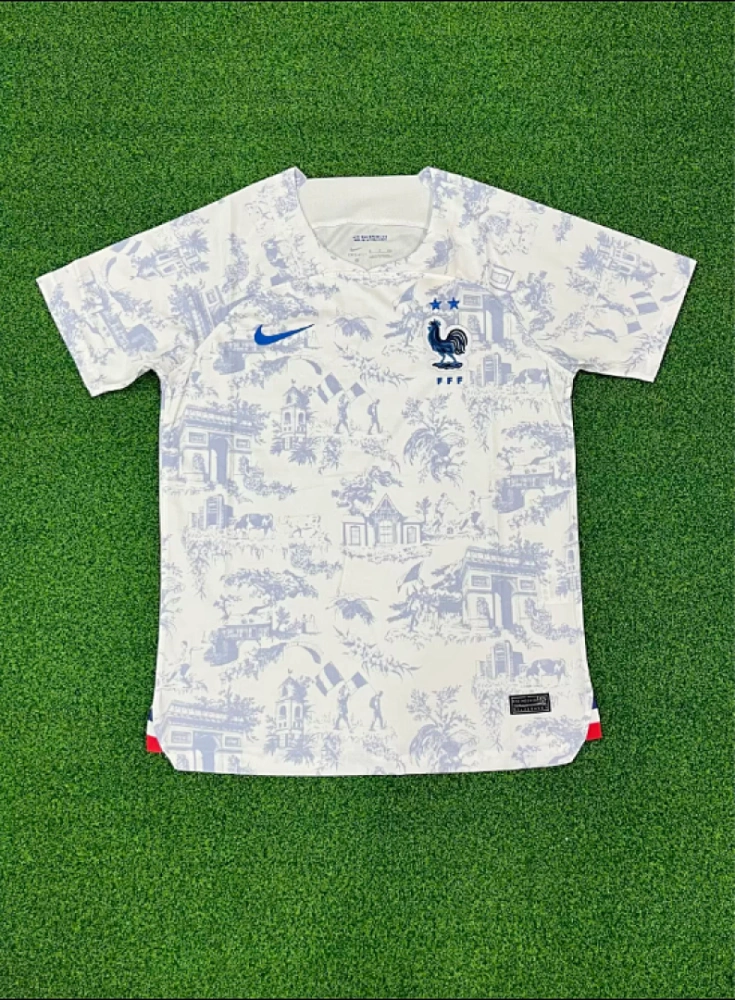 France Retro Soccer Jersey Away Custom Shirt World Cup 2022