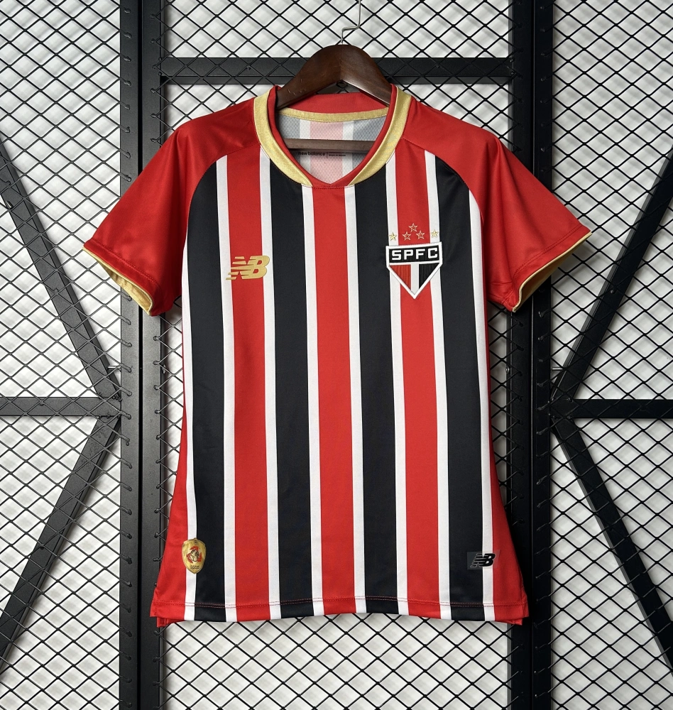 Sao Paulo FC Soccer Jersey Women's Away Custom Shirt 2025