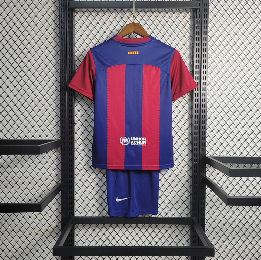 Barcelona Home Kids Kit Jersey+Shorts 2023/24