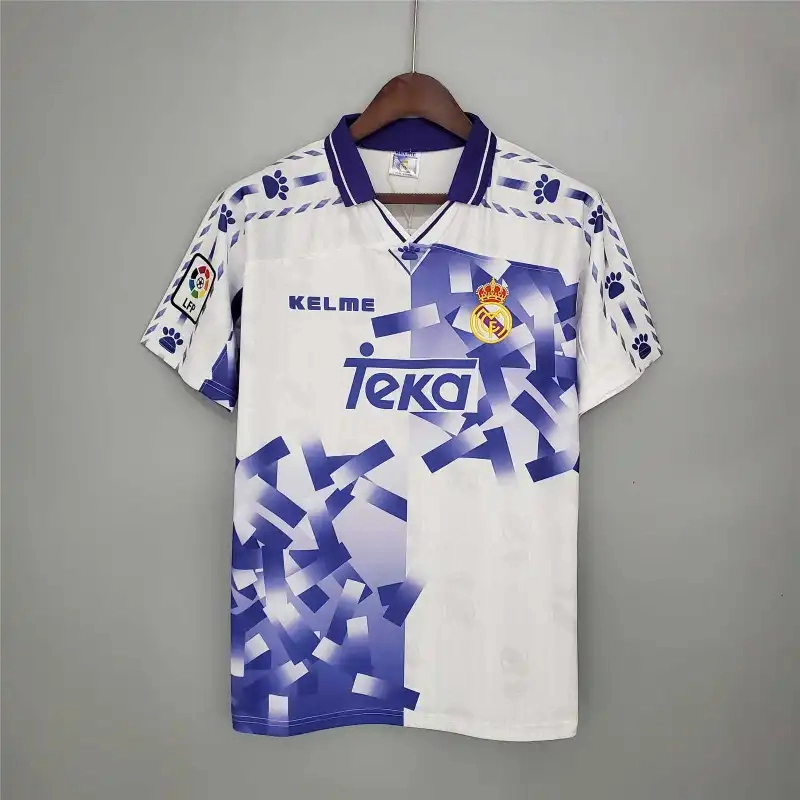 Real Madrid Retro Jersey Third Away Custom Soccer Shirt 1996-97