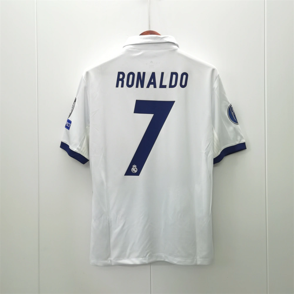 Real Madrid Retro Jersey Home Soccer Shirt 2016/17