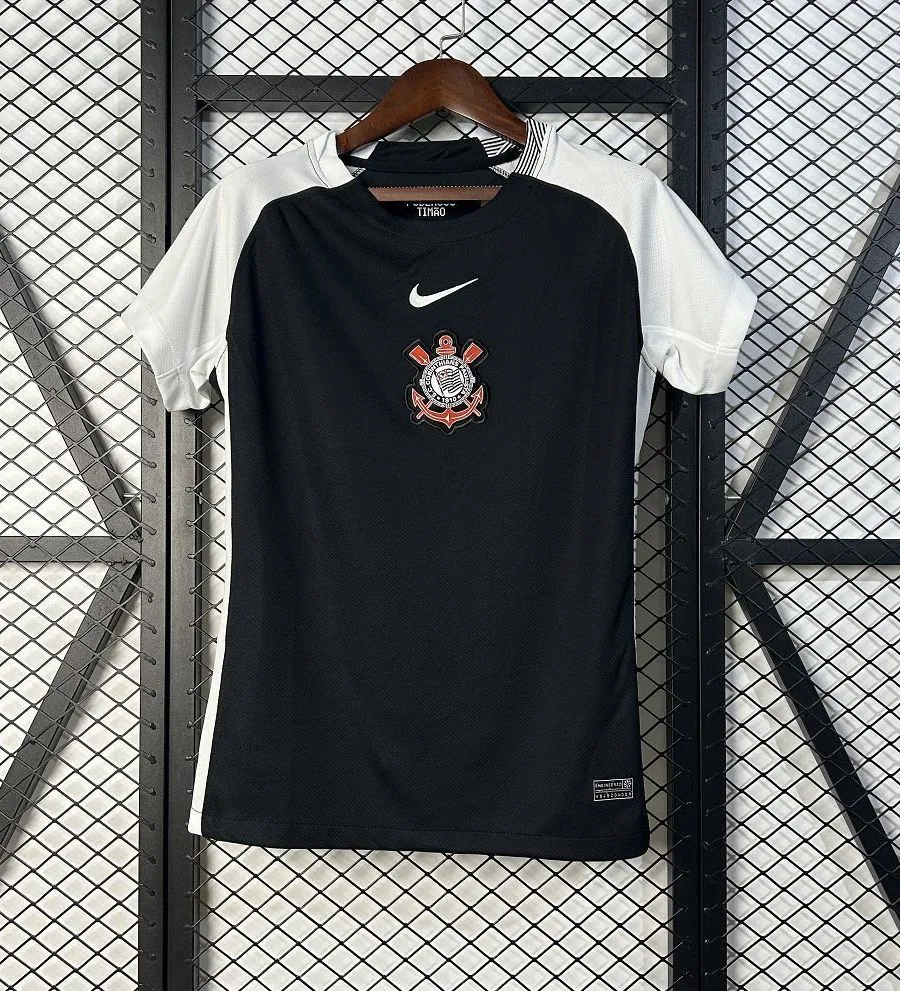 Corinthians Soccer Jersey Away Women's Custom Shirt 2025