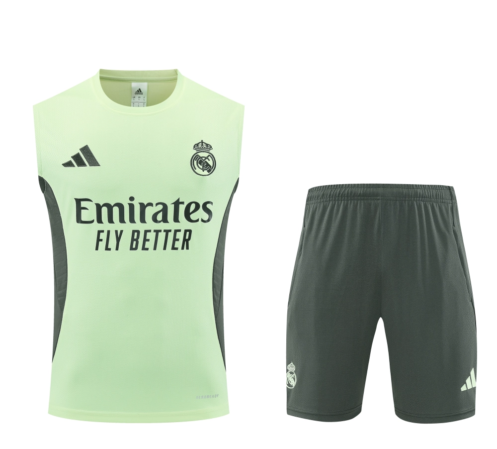 Real Madrid Sleeveless Training Kit Green 2025/26