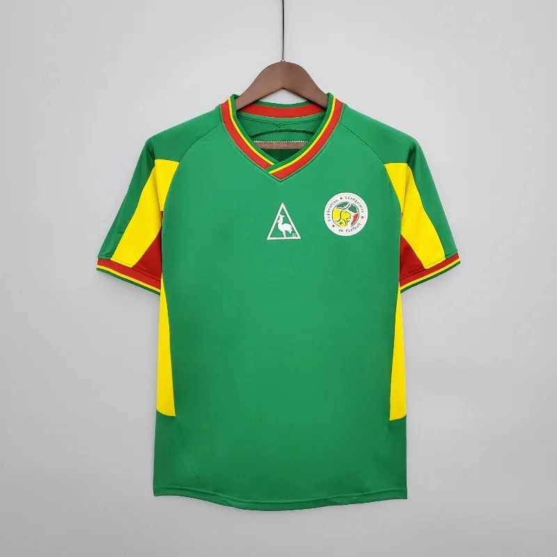 Senegal Retro Soccer Jersey Away Custom Shirt World Cup 2002