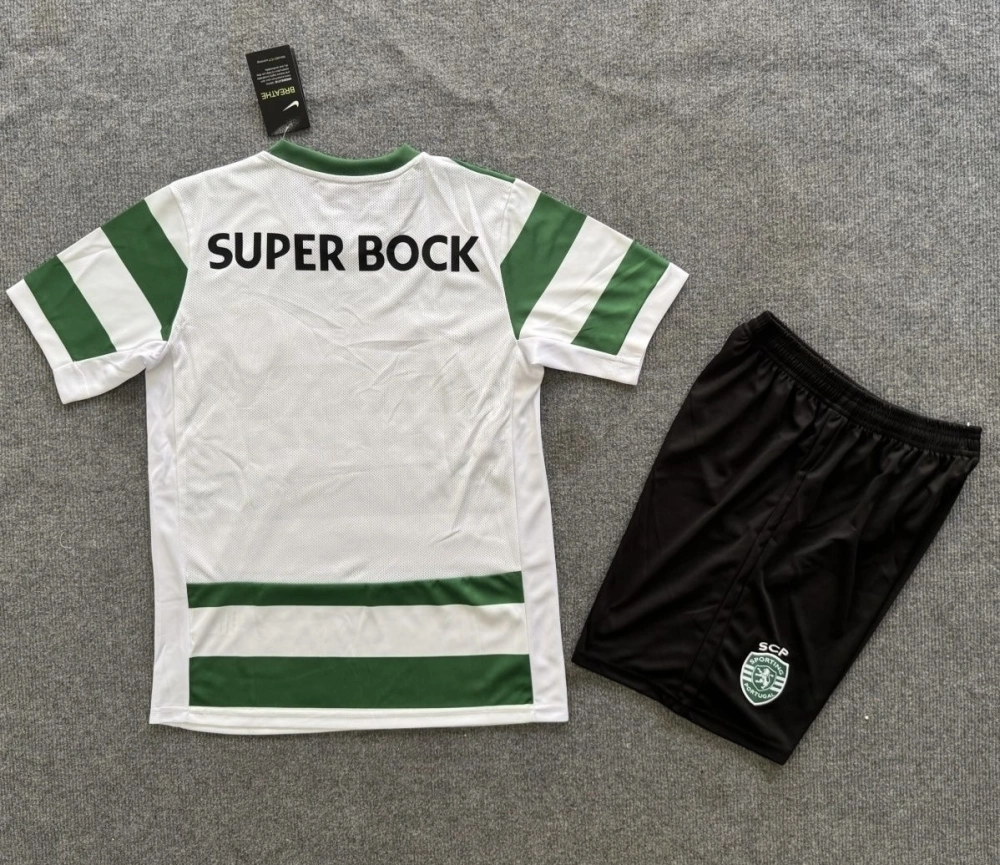 Sporting CP Soccer Jersey Home Kids Kit Jersey+Shorts 2025/26