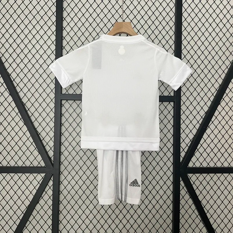 Real Madrid Retro Jersey Home Kids Kit Jersey+Shorts 2015/16