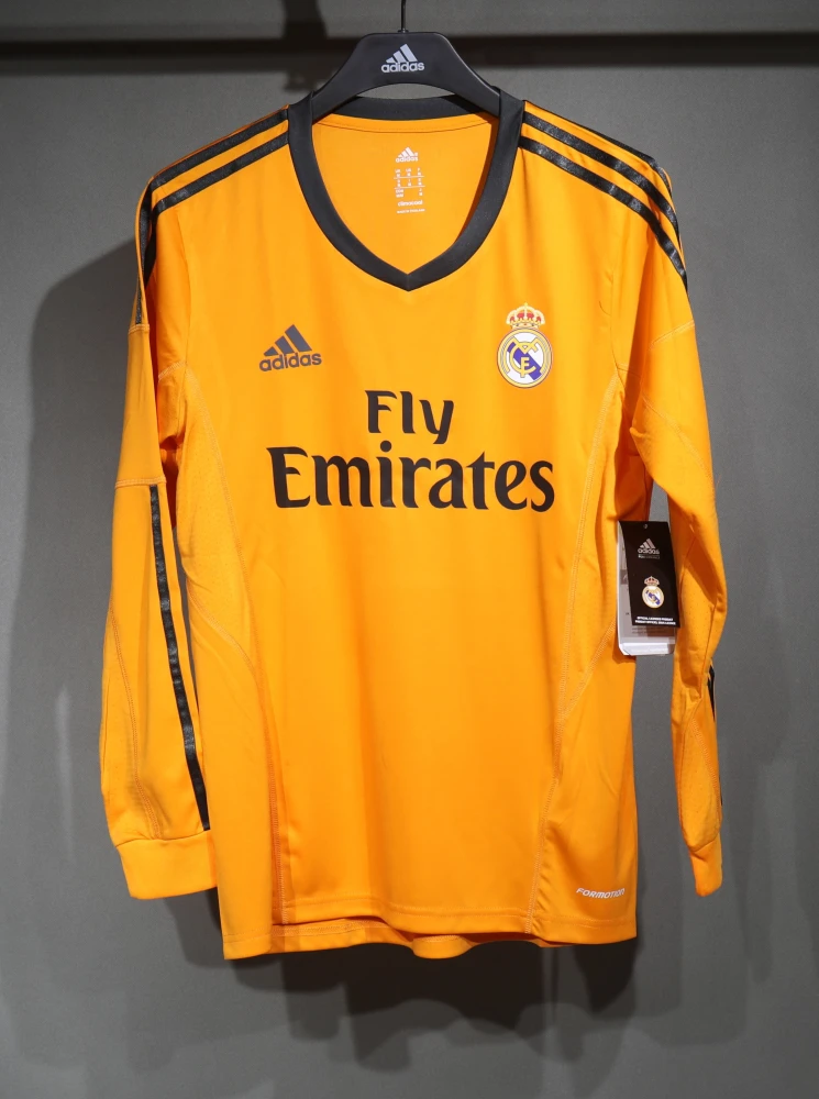 Real Madrid Authentic Retro Jersey Third Away Long Sleeve Soccer Shirt 2013/14