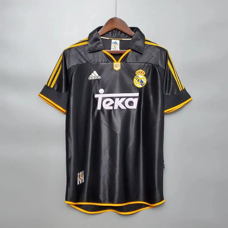 Real Madrid Retro Jersey Away Custom Soccer Shirt 1999-01