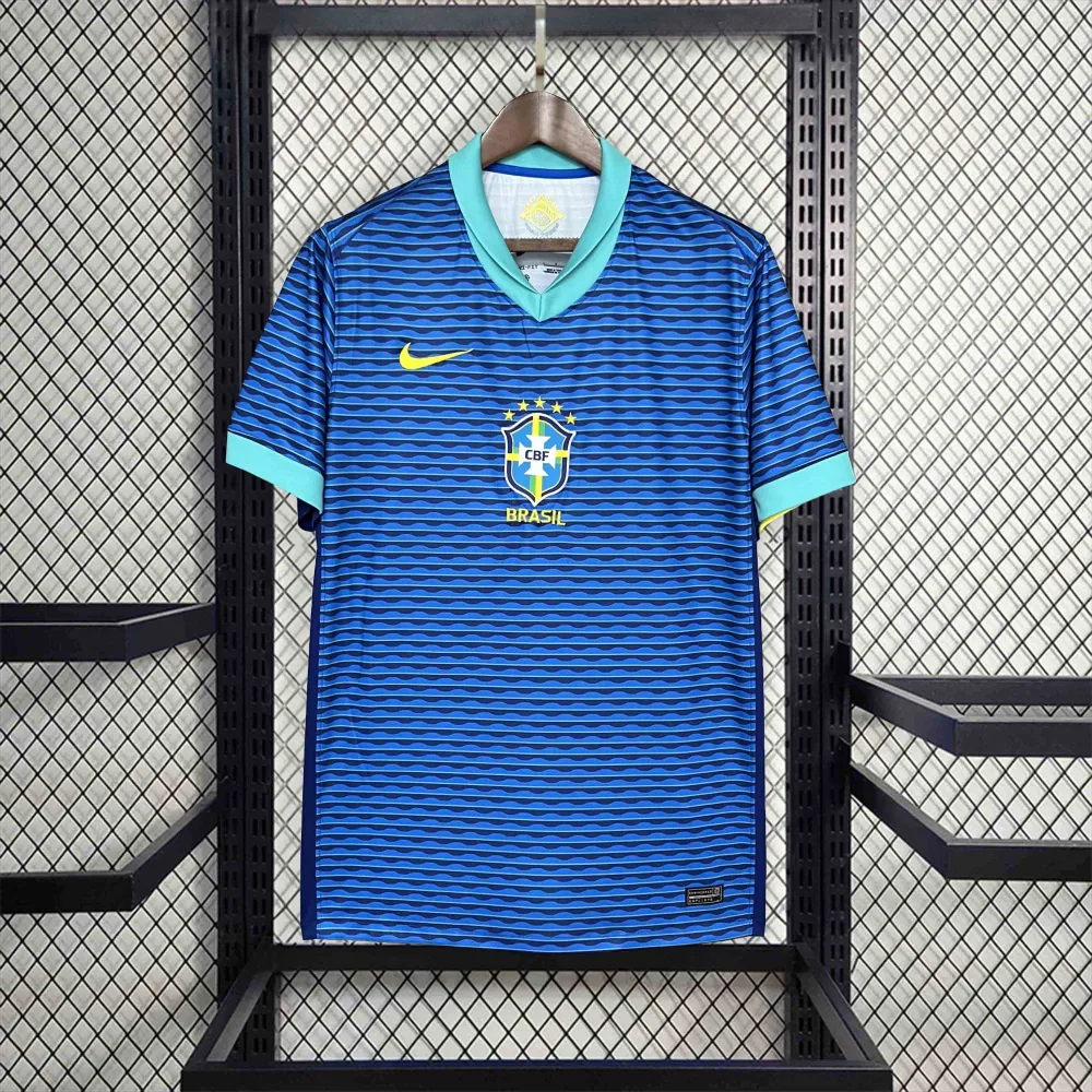 Brazil Soccer Jersey Away Custom Shirt Copa America 2024
